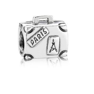 Pandora Suitcase Luggage Charm Rare Retired